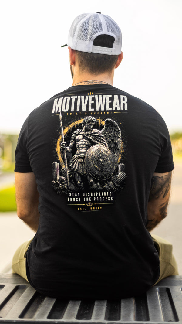 MOTIVEWEAR® Men's "Stay Disciplined" Premium Tee