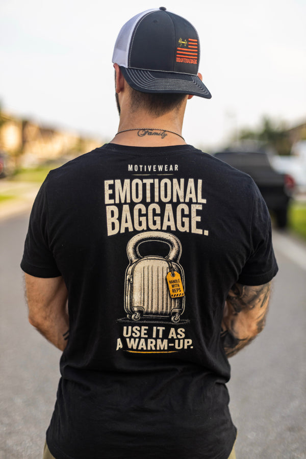 MOTIVEWEAR® Men's "Emotional Baggage" Premium Tee