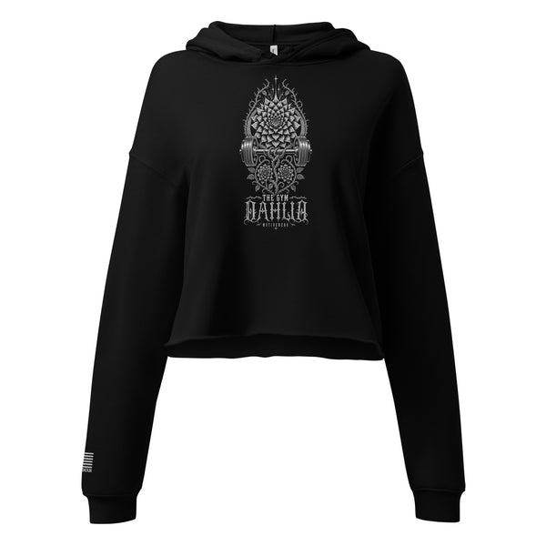 MOTIVEWEAR® "The Gym Dahlia" Cropped Hoodie