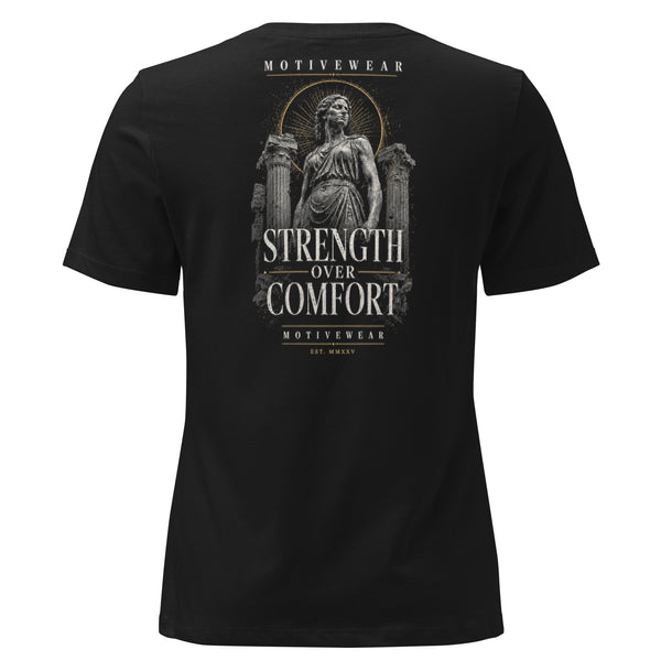 MOTIVEWEAR® Women's "Strength Over Comfort" Premium Tee